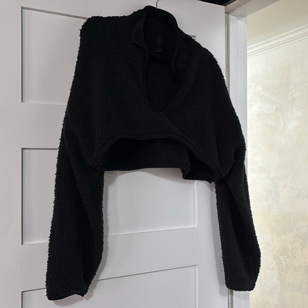 Skims crop sweater fuzzy